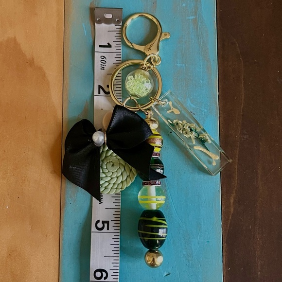 Keychain Charms | Resin & Glass Beaded Charm For Bags | Key Ring Gifts - Picture 16 of 17